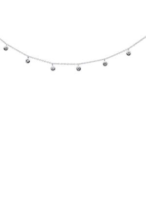 <span>DIAMOND CLOSEOUT! </span>.20ct G SI 14K White Gold Diamond Drop Style Diamond by the Yard Pendant Necklace 18"