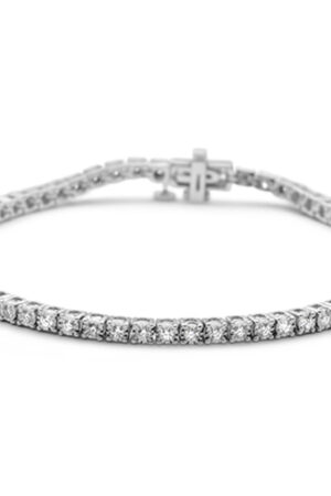 <span style="color:purple">SPECIAL!</span> 1.08ct G SI 14K White Gold Diamond Miracle Illusion Tennis Bracelet 7" Long