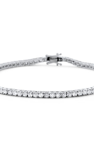 <span style="color:purple">SPECIAL!</span>1.97ct 14KT White Gold Diamond Tennis Bracelet 7"