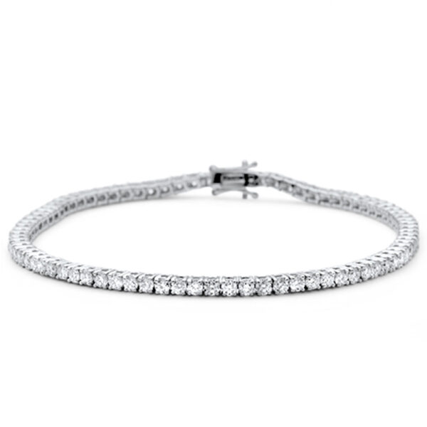 <span style="color:purple">SPECIAL!</span>1.97ct 14KT White Gold Diamond Tennis Bracelet 7"