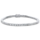 <span style="color:purple">SPECIAL!</span> 5.98ct 14KT White Gold Diamond Tennis Bracelet 8"