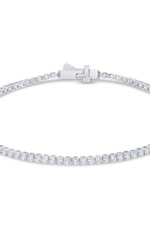 <span style="color:purple">SPECIAL!</span> 2.12ct G SI 14KT White Gold Diamond Tennis Bracelet 7"