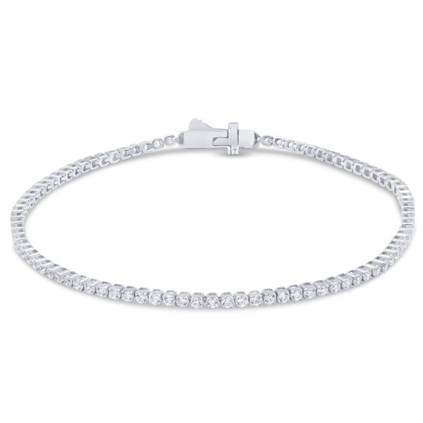 <span style="color:purple">SPECIAL!</span> 2.12ct G SI 14KT White Gold Diamond Tennis Bracelet 7"